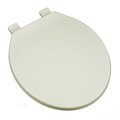 Plumbing Technologies Plumbing Technologies 2F1R4-02 Deluxe Plastic Round Front Contemporary Design Toilet Seat; Linen & Biscuit 2F1R4-02